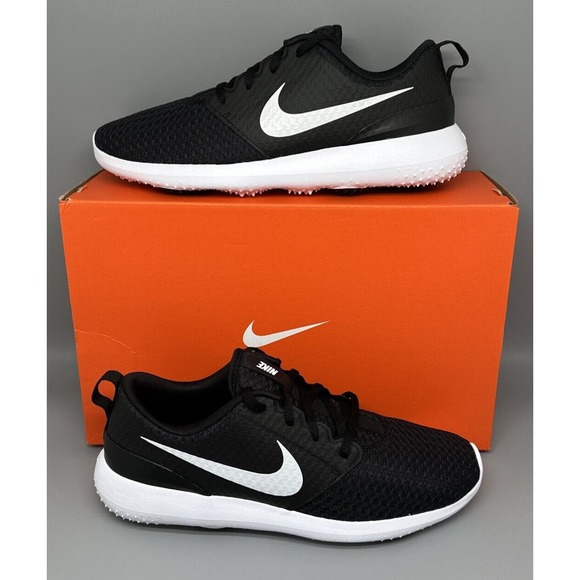 Nike Roshe G Golf Shoes Black White CD6065-001 Men's Sz 8 Women's US Size 9.5 - Picture 1 of 11